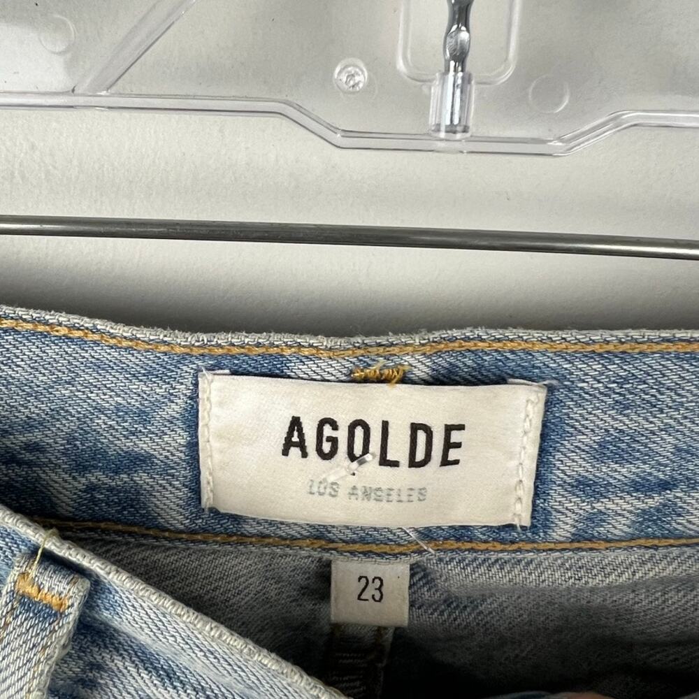 Agolde Riley High Rise Straight Crop Jeans Size 23 - Picture 5 of 7